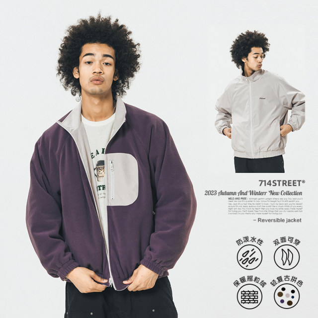 714street jacket men's trendy brand new autumn Japanese retro top ...