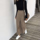 2024 autumn and winter new knitted skirt for women retro style sexy slit hip skirt high waist slim pencil skirt