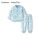 
Balabala children's home clothing set for boys and girls 2025 winter new half-length velvet
