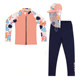Children's split swimsuit medium-large children's quick-drying long-sleeved surfing suit summer trousers sunscreen cardigan orange casual swimsuit