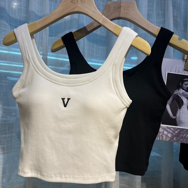 New Concubine 613 Anti -Anti -Light Condor Straight Vests Female Summer New Fixed Cup Beauty Back Bottom Top
