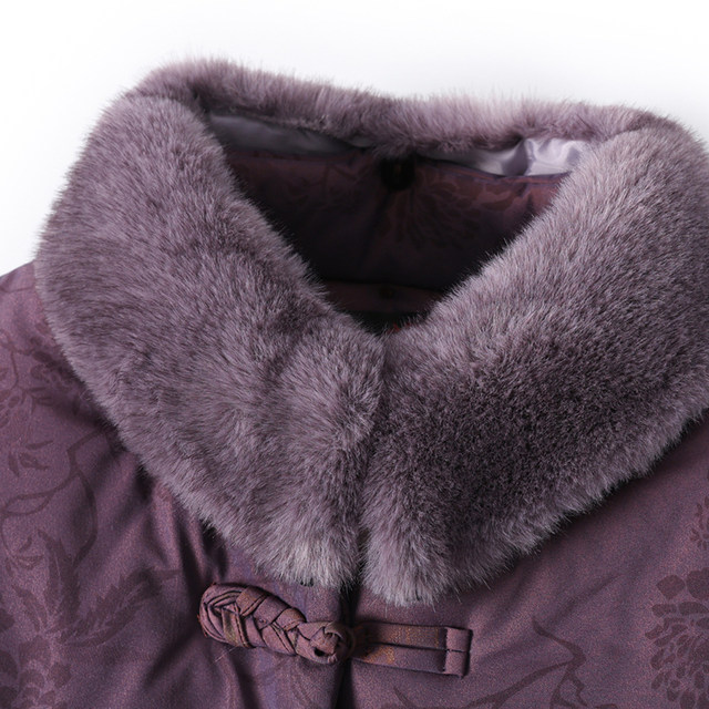 Grandma Winter Cotton Clothing Female Mid -Elderly Cotton Mother's Festive Plus Delosa Cotton Jacket Jacket Old lady clothes
