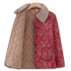 Mom's autumn and winter clothing, light and thin cotton-padded coat, velvet warm cotton coat, middle-aged and elderly women's clothing, grandma lapel cotton-padded jacket