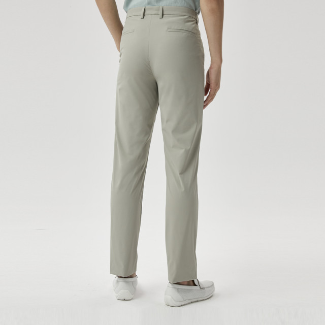 Jinba men's spring and summer trousers capable new business casual light breathable simple solid color straight-leg casual pants