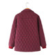 New autumn and winter cotton plaid coat for women with large size middle-aged and elderly fat mothers wear high-end cotton jackets
