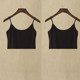 Pure color small suspender vest, female fine shoulder slimness, thin and versatile 1-2 pieces of summer women's student top bottom shirt
