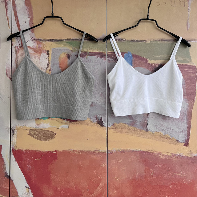 Not participating (round neck style) Multi-color simple and beautiful back camisole that can be worn outside and built in one piece