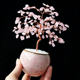 Handmade natural purple yellow crystal powder crystal tree cute pink crystal draw peach blossom wish fortune tree desktop decoration ornament