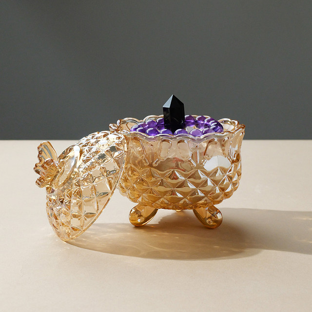 Natural crystal degaussing bowl, large white crystal degaussing stone energy purification bracelet, jewelry storage container, ornament