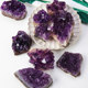Natural crystal ore rough stone Uruguay stone specimen Amethyst cave ornament Amethyst block Gem Amethyst cave