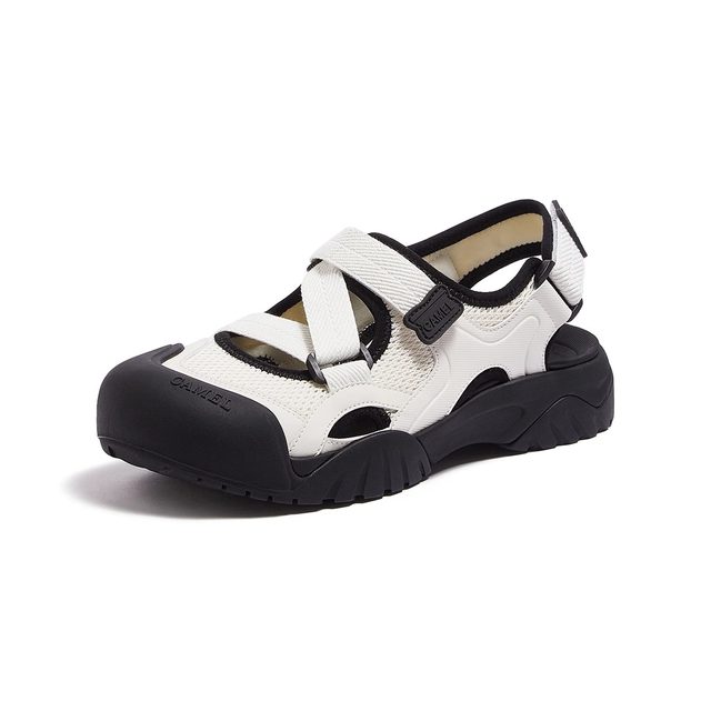 Camel sneakers 2025 summer new women's shoes casual breathable sandals women's outdoor Mary Zhen ugly cute hole shoes