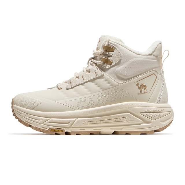 Camel Aerial Sports Shoes for Women 2025 Autumn and Winter New High-top Outdoor Casual Shoes with Fleece Warm and High-Height Enhancement Women's Shoes