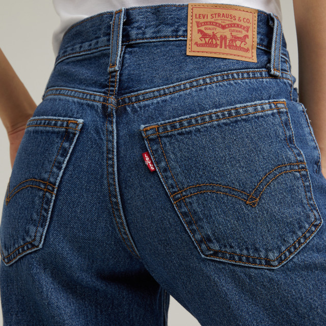 Levi's Women's BAGGY American Nostalgic Retro Loose Casual Classic Ripped Blue Jeans