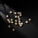 20 8mm star straight hole glass loose bead bracelet necklace DIY ancient style Hanfu handmade hairpin production materials