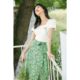 Skirt, summer women's boutique sweet French bow tie, slim and versatile trendy fishtail skirt