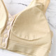 Mom underwear bra middle-aged women elderly women vest style front buckle large size 50 years old no steel ring large size bra