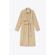 The poem specifically selects broad British retro solid color slimming mid-length versatile trench coat for women's 2025 spring new style
