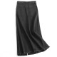 V158 solid color high -waisted thin pocket A -line skirt 2023 new spring and autumn long skirt female denim skirt skirt