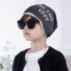Children's pullover hat for boys and girls in spring and autumn winter pure cotton cloth double layer thin thick velvet head piled with ear protection trendy hat