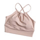 Yoga clothing camisole-style sports bra with chest pads summer shock-proof women's fitness Pilates professional back-beautiful underwear
