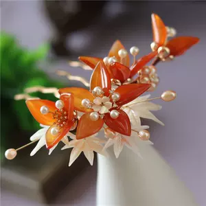 红色花簪 新人首单立减十元 22年3月 淘宝海外