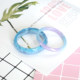 DIY crystal drop mold silicone bracelet mold high transparent super soft dry flower breast milk feces shine stone color