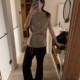 
Believe-Fall New Solid Color Round Collar Pullover Top (Waitstrip) (Including 30 Wool)