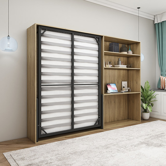Boxless wall bed invisible folding bed hardware accessories under the bed rollover bed hidden bed Murphy bed that does not take up space