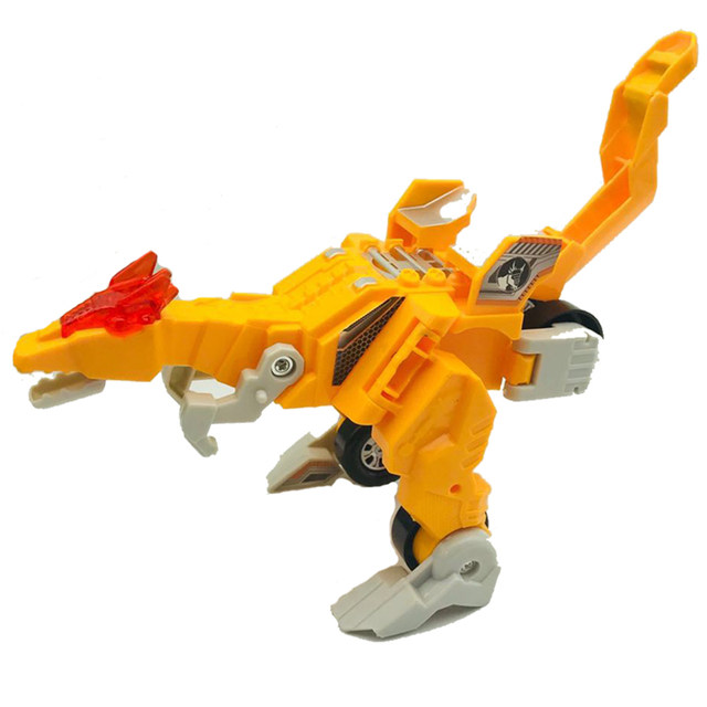 Dinosaur Transformers Car Sound and Optical Music Dragon King Kong Model Boys Puzzle Toys Children's Championship
