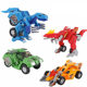Dinosaur Transformers Car Sound and Optical Music Dragon King Kong Model Boys Puzzle Toys Children's Championship
