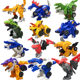 Dinosaur Transformers Car Sound and Optical Music Dragon King Kong Model Boys Puzzle Toys Children's Championship

