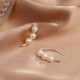 99 sterling silver pearl earrings 2025 new hot earrings high-end earrings niche women's light luxury