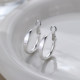 999 silver hoop earrings high-end female hoops 2025 new niche hot style light luxury earrings stud earrings