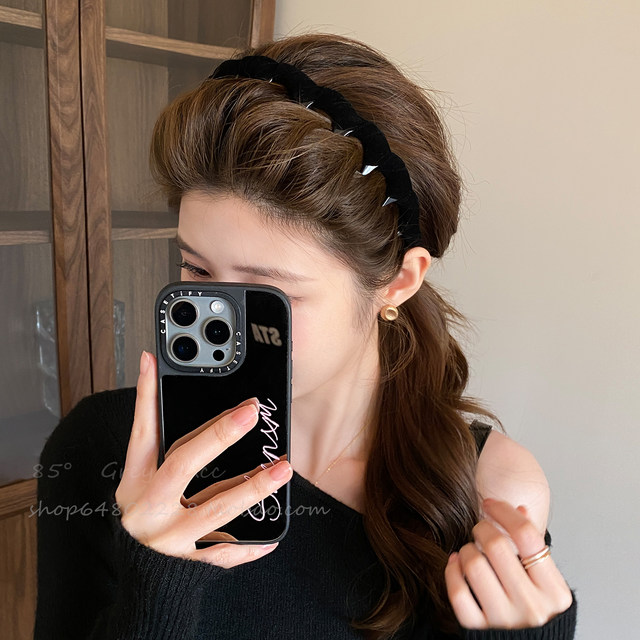 Velvet toothed headband for women in autumn and winter new daily wear high skull headband high-end face wash hairpin hair accessory