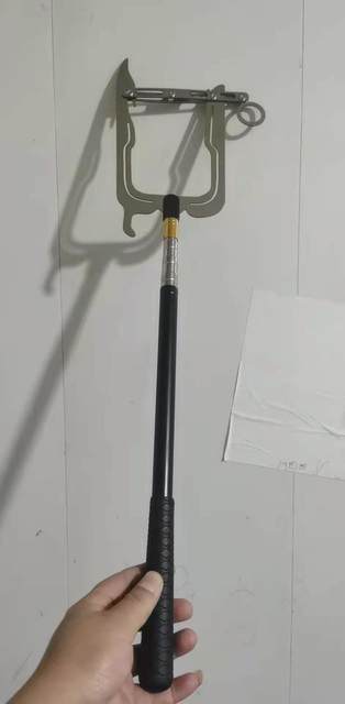 Easy-to-reach long-distance threaded boat hook dock hook telescopic threader