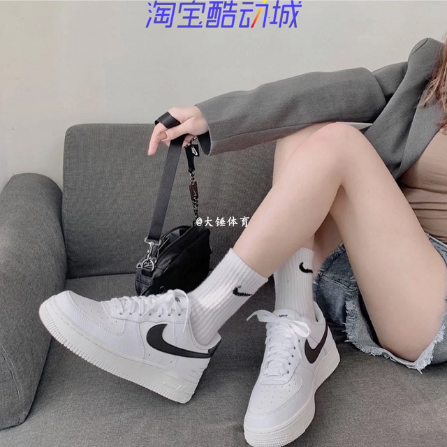 Nike Air Force 1 AF1 black, white, pink, white and orange Quan Zhilong Air Force sneakers CT3839-103-100