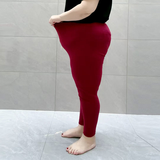 300-350Jin [Jin equals 0.5 kg] Super fat extra-large size German velvet thermal pants Fat mother high waist elastic winter thermal underwear set