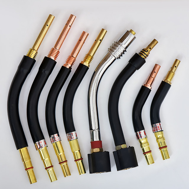 
Gas shielded welding gun elbow 200A/350A/500A gooseneck connecting rod straight barrel gun head second shielded welding gun accessories
