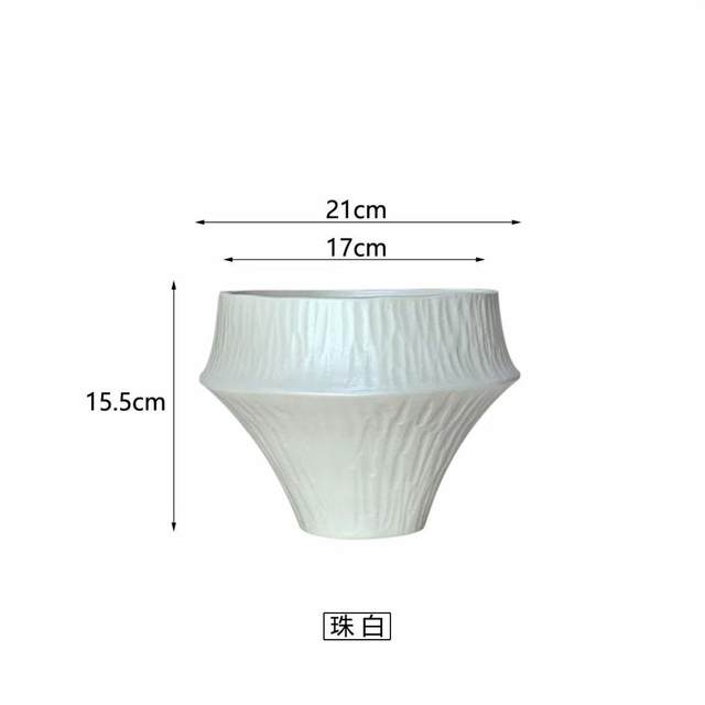 Minimalist style pot niche simple style personalized potted plant wabi-sabi style zen style living room hotel sample room green plant pot