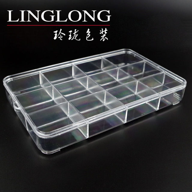 High transparent acrylic 6 grids 12 grids 16 grids 18 grids jewelry Buddhist bead display box Sanzhu cultural relics storage box