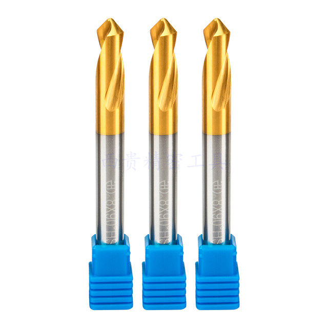 Super hard cobalt-containing titanium plating centering drill extended fixed point drill 6090 degree machining center drilling chamfering knife drilling knife