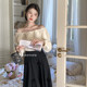 No errors flower decoration slim French large umbrella skirt 2025 spring and summer

