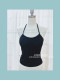 Mushrooms, summer and autumn, soft touch, versatile black backless lace-up halter neck with chest pad strap