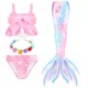 Mermaid tail children's swimsuit girl princess skirt bikini clothing hot spring split babies swimsuit girl