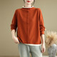 New autumn and winter single-breasted turtleneck long-sleeved T-shirt for women's thermal inner wear plus velvet base shirt good quality soft
