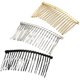 10 bride hair combed hair bangs insert comb veil comb gold plated headband hair accessories DIY accessories accessories