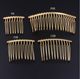 10 bride hair combed hair bangs insert comb veil comb gold plated headband hair accessories DIY accessories accessories