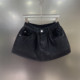 Design-sensing denim mini mini skirt for women 2025 spring and summer European goods anti-exposure A-line large sway to make them look slim and low-waisted skirt pants