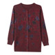 Extra large size women's cashmere cardigan plus fat and extravagant style middle-aged and elderly mothers autumn knitted jacket loose outer wear