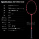 Genuine GOSEN high god inferno 2nd generation Phantom Hell Intelligent Raid Mahua Badminton Racket
